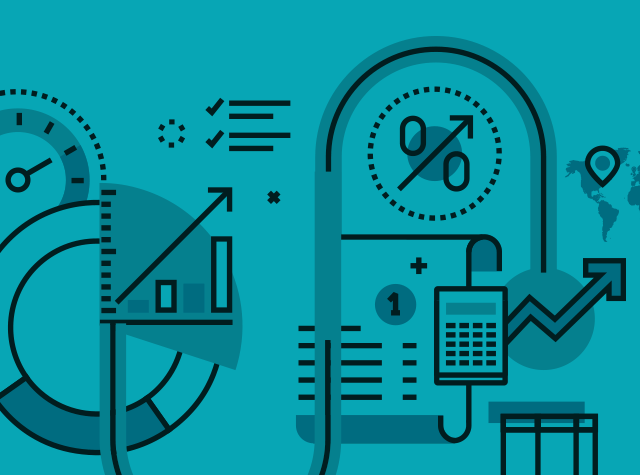 Montage illustration detailing business strategy and process